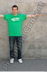 Whole Body T poses Casual Average Street photo references